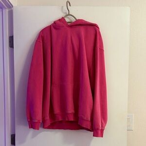 Distressed Oversized Fleece Hoodie